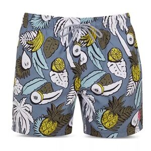 TED BAKER 5 Tropical Print Swim Short XL The World’s Your Lobster